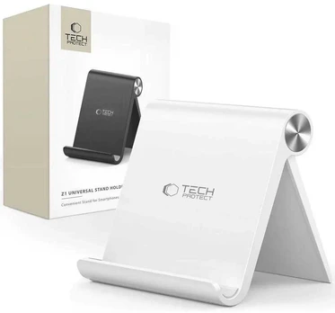 Tech-Protect Z1 universalus išmaniojo telefono/planšetės stovas – baltas
