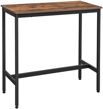 Baro stalas Leobert Loft, rudas, 100 cm x 40 cm x 90 cm