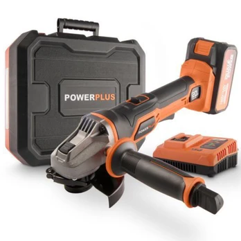 Akumuliatorinis kampinis šlifuoklis Powerplus POWDP35150, 20 V