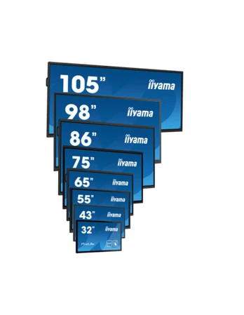 iiyama ProLite TE9813A-B1AG , 247.7 cm (98), PureTouch-IR, 4K, USB-C, RS232, USB, black