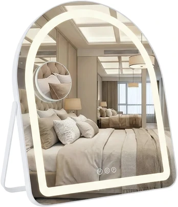 rea Veidrodis LED GLAM Baltas 40x45cm