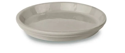POLNIX Lėkštelė vazonui GLAZED, apvali, kreminė, 30 x 3(A) cm