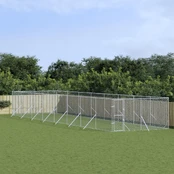 Lauko voljeras šunims, sidabrinis, 4x16x2m, plienas kaina