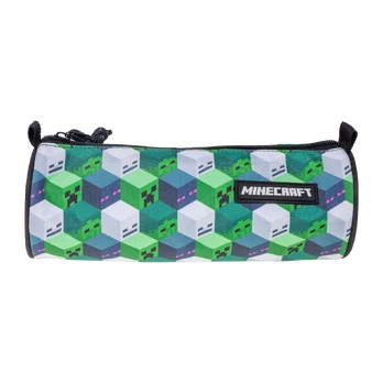 Stor - Minecraft Round Pencil Case - 22 x 7 cm