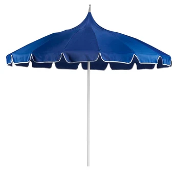 Beliani Parasol sodo 245 cm MINOA Mėlyna