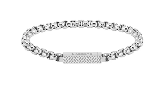 Lacoste Stilinga plieno apyrankė vyrams L`Essentiel 2040123