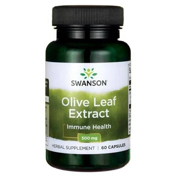 Swanson Alyvuogių Lapų Ekstraktas 500mg 60 Kapsulių