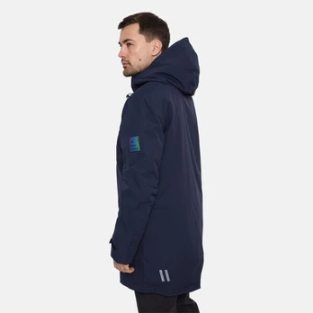 Spring parka Marlo hooded, dark blue L, Huppa