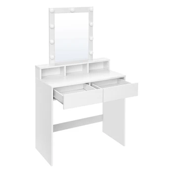Tualetinis staliukas 40x80x145 cm baltas medis