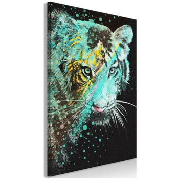 Artgeist Paveikslas - Mint Tiger (1 Part) Vertical