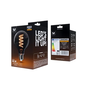 TelForceone LED lemputė E27 G95 4W 230V 2000K 250lm SF dūminis Forever Light