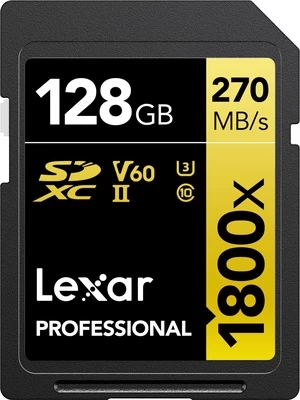 Atminties kortelė Lexar Professional 1800x, 128 GB
