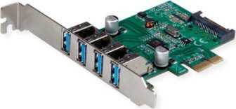 Value Kortelė PCI Express VALUE, USB 3.2 Gen 1, 4 prievadai