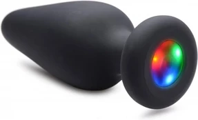 Xr Brands Light-Up Silicone LED Plug Small - Multicolor Light Ekranas