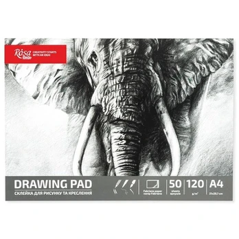 Sąsiuvinis A4/50K 120g Dramblys - Rosa