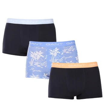 Kelnaitės vyrams, Mėlyna, island print trunk 3-pack