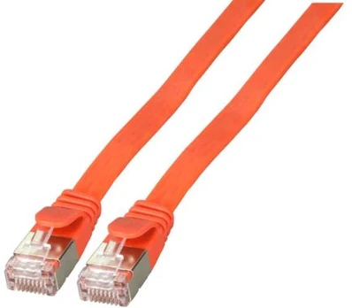 EFB RJ45 Flachpatchkabel U/FTP, Cat.6A, PVC, 3m, raudona