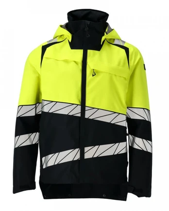 Outer Shell Jacket 25001, Hi-vis CL1, yellow/dark navy M, Mascot