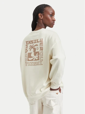 Quiksilver Džemperis EQWFT03188 Šviesiai smėlinė Oversize