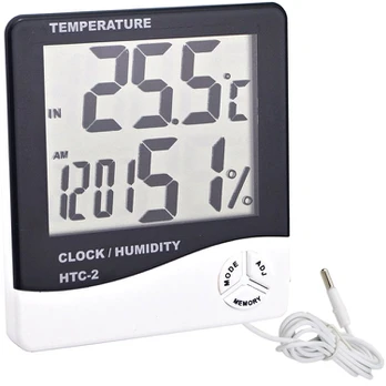 LCD skaitmeninis termometras ,drėgmės matuoklis,laikrodis