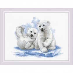 Bear Cubs on Ice Siuvinėjimo rinkinys iš RIOLIS Nr.: 2043