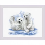 Bear Cubs on Ice Siuvinėjimo rinkinys iš RIOLIS Nr.: 2043 kaina