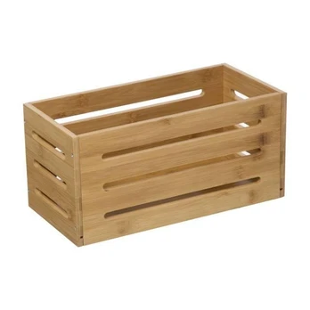 Wooden balcony box, bamboo, 15 x 31 cm