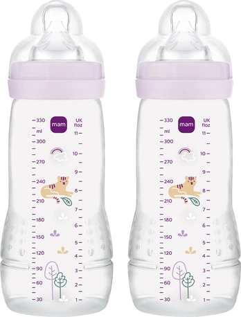 MAM - Easy Active Baby Bottle - Pink - 330ml