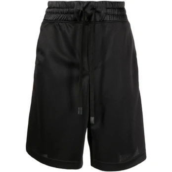 Šortai vyrams, Juoda, Tape logo shorts