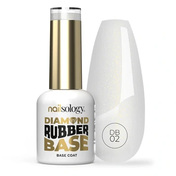 CLAVIER_Nailsology Diamond Rubber Base hibridinė bazė DB02 Beach Babe 8ml
