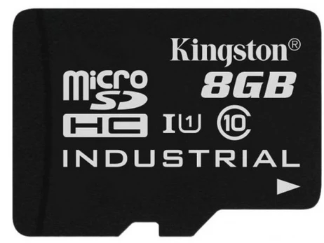KINGSTON 8GB MICROSDHC INDUSTRIAL C10 A1 PSLC CARD SINGLE PACK W/O ADAPTER