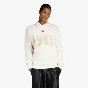 adidas Stadium Graphic Hoodie Off White/ Pure Ruby - Dydis M (KD0289 Džemperiai)