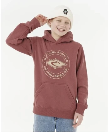 Džemperis berniukams su gobtuvu Rip Curl Stapler Hood, raudonas