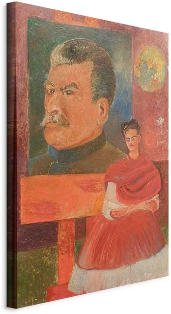 Artgeist Paveikslas - Frida Kahlo – Self-Portrait with Stalin