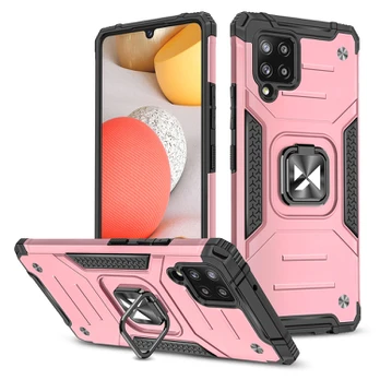 Dėklas Wozinsky Ring Armor Kickstand Samsung Galaxy A42 5G pink