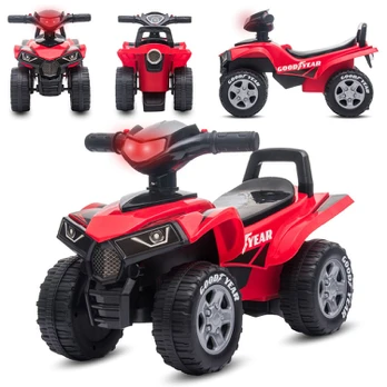 Bērnu ratiņi Quad Good Year, sarkani, viena gada vecumam
