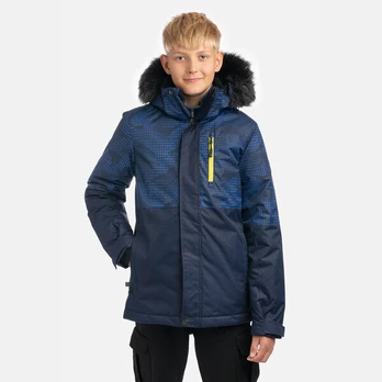 Huppa Vaikiška žieminė striukė ALFA, navy pattern