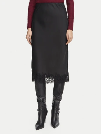 Morgan Midi sijonas 261-JULIE Juoda Regular Fit