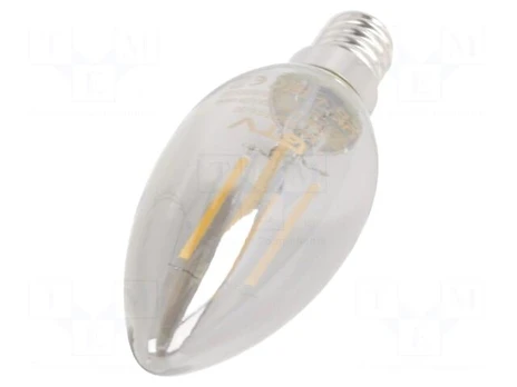 LED lamp | grey | E14 | 230VAC | 4W | 360° | 2700K