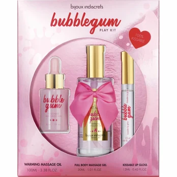 Masažo rinkinys BIJOUX INDISCRETS BUBBLE GUM PLAY KIT