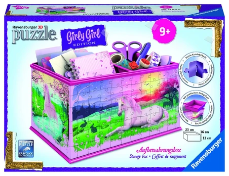 Ravensburger dėlionė/dėžė "3D Puzzle Storage Box" Unicorn