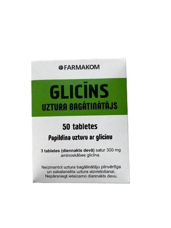 Maisto papildas Glicinas, 200 tablečių