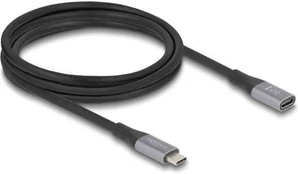 Delock USB 40 Gbps Verlängerungskabel USB Type-C Stecker zu Buchse P 2 m grau