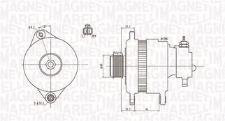 MAGNETI MARELLI 063731900010 Alternator