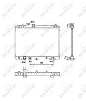 Variklio radiatorius NRF NRF 53578