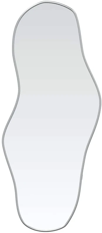 Sieninis veidrodis, sidabrinės spalvos, 100x45cm