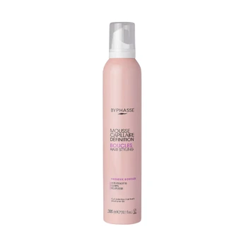 Byphasse Active Curl Hair Styling Mousse For Styling Strong Hold, 300 ml