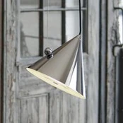 Tom Dixon LED pakabinama lempa „Pose“, sidabrinė, Ø 25 cm, plienas, dim