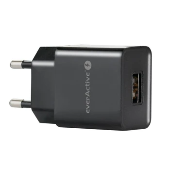 EverActive 5V 1A USB įkroviklis SC-100B JUODAS