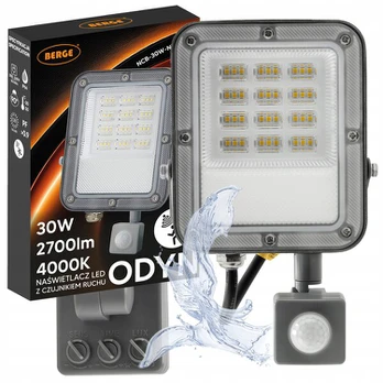 Led prožektorius su judesio davikliu 30w 2700lm